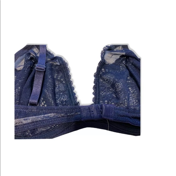 NWT Free People Triangle Bra Underwire Navy 34C - Picture 10 of 11